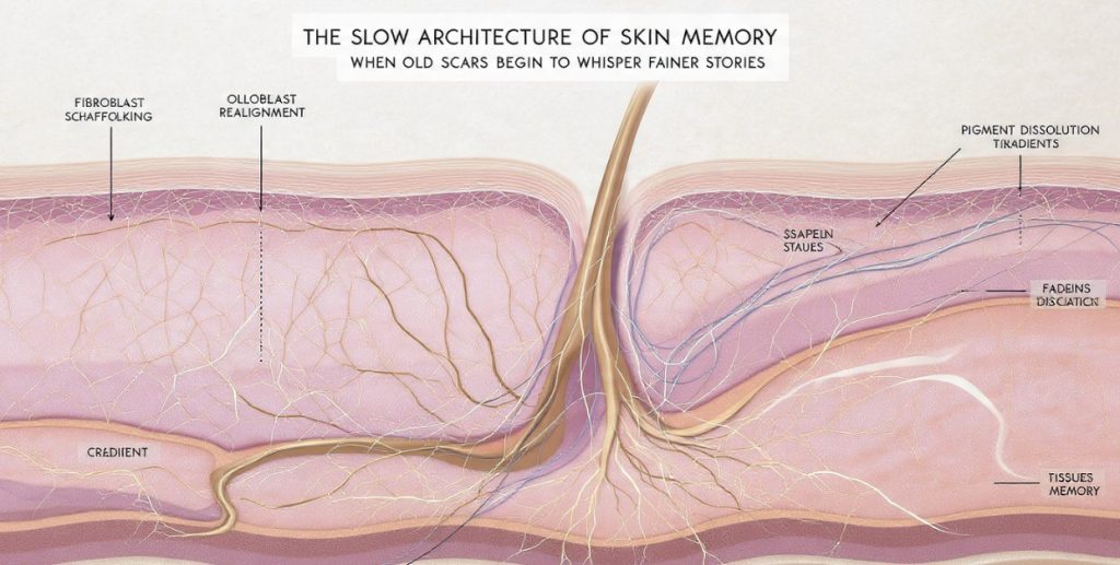 The Slow Architecture of Skin Memory: When Old Scars Begin to Whisper Fainter Stories
